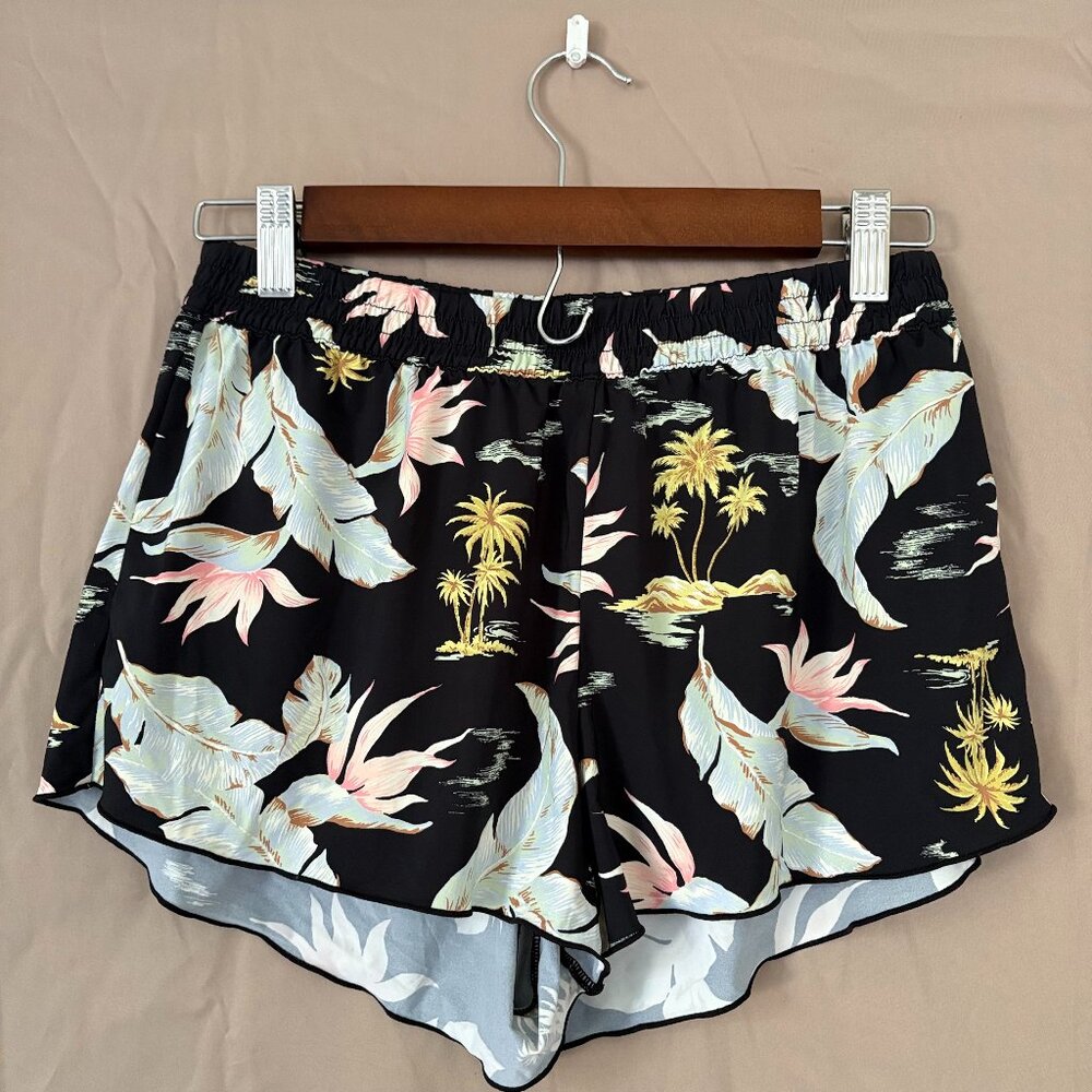 Billibong Floral Swim Shorts Women's Small Beach Fishing Sun Protection